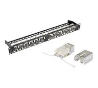 Renkforce KS10 24 Porte Patchpanel di rete 483 mm (19) CAT 6A 1 U pronto