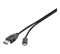 Renkforce RF-3241262 Cavo USB USB 3.2 Gen1 Spina USB-A, Spina USB-C® 0.30 m Ner