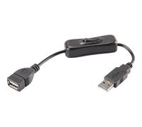 Renkforce RF-3322982 Cavo USB USB 2.0 Spina USB-A, Presa USB-A 0.25 m Nero con