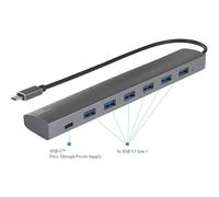 Renkforce RF-3374946 6+1 Porta Hub USB con connessione di alimentazione passant