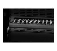 Renkforce RF-3429150 19 pollici Pannello passacavi per armadio rack 1 U Nero