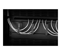 Renkforce RF-3440222 19 pollici Pannello passacavi per armadio rack 2 U Nero