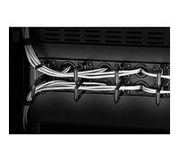 RF 3525040 19 POLLICI PANNELLO PASSACAVI PER ARMADIO RACK 2 U STAFFA PASSACAVO