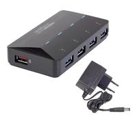 Renkforce RF-3806031 Hub USB 4 Porte USB-A USB 3.0 5 GBit/s Con porta di ricar