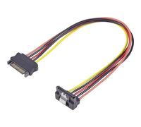 Renkforce Prolunga Alimentazione [1x Spina SATA di Alimentazione - 1x Presa SATA di Alimentazione] 0.30 m Nero, Rosso,