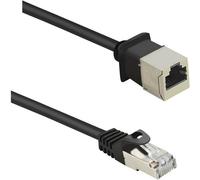 Renkforce RF-4394130 RJ45 Cavo di rete, cavo patch CAT 5e F/UTP 3.00 m Nero Pr