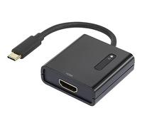 Adattatore usb / hdmi renkforce 1x spina usb-c presa nero contatti