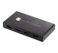 Renkforce RF-4474114 Commutatore USB 3.0 + HUB 4 Porte RF-SHB-200 Nero
