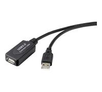 Renkforce RF-4535052 Cavo USB USB 2.0 Spina USB-A, Presa USB-A 5.00 m Nero Atti