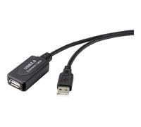 Renkforce RF-4535052 Cavo USB USB 2.0 Spina USB-A, Presa USB-A 5.00 m Nero Atti