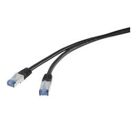 Renkforce RF-4673690 RJ45 Cavo di rete, cavo patch CAT 6A S/FTP 5.00 m Nero re