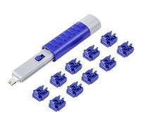 Renkforce RF-4695234 Blocco porta RJ45 LAN Kit da 10 Argento/Blu incl. 1 chiav