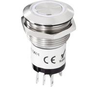Renkforce RF-4707814 Tasto per campanello 1 parte acciaio inox, Bianco 24 V DC