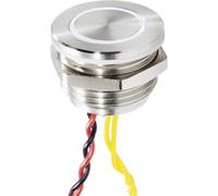 Renkforce RF-4707816 Tasto per campanello con Piezo 1 parte acciaio inox, Bian