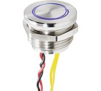 Renkforce RF-4707818 Tasto per campanello con Piezo 1 parte acciaio inox, Blu