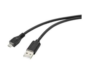 Renkforce RF-4716836 Cavo USB USB 2.0 Spina USB-A, Spina USB-Micro-B 2.00 m Ner