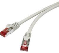 RenkForce RF-4724286 Cavo di rete RJ45, cavo patch Cat 6 S/FTP 30,00 M Grigio con protezione del naso a riposo, contatti plug-i NEW