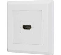 Renkforce RF-4724906 HDMI Adattatore [1x Presa HDMI - 1x Presa HDMI] Bianco contatti connettore Dorati