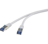 Renkforce RF-4737370 RJ45 Cavo di rete, cavo patch Cat 6A S/FTP 3,00 M Grigio massimo flessibile, contatti plug-in dorato 1 St. NEW