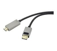 Renkforce RF-4995158 DisplayPort / HDMI Cavo Spina DisplayPort, Spina HDMI-A 3.