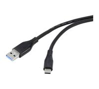 Renkforce RF-4995170 Cavo USB USB 3.2 Gen1 Spina USB-A, Spina USB-C® 0.50 m Ner