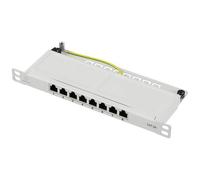 Renkforce RF-4996630 8 Porte Patch panel 254 mm (10) CAT 6A 0.5 U Grigio pront