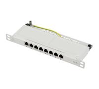 Renkforce RF-4996630 8 Porte Patch panel 254 mm (10) CAT 6A 0.5 U Grigio pronto