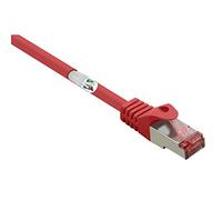 Renkforce RF-5136974 - Cavo di Rete RJ45, Cat 6 S/FTP, 1,00 m, Colore: Rosso con Protezione antigroviglio