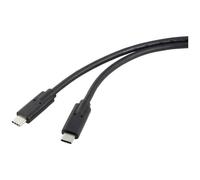 Renkforce Cavo USB-C USB4™ Spina USB-C®, Spina USB-C® 1.00 m Nero doppia