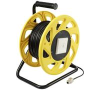 Renkforce RF-5264730 RJ45 Rete Avvolgicavo CAT 6A S/FTP 60 m Nero guaina in PUR