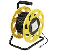 Renkforce RF-5264732 RJ45 Rete Avvolgicavo CAT 6A S/FTP 60 m Nero guaina in PUR