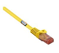 Renkforce RF-5370038 RJ45 Cavo di rete, cavo patch CAT 6 U/UTP 10.00 m Giallo