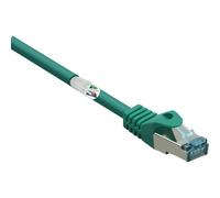 RenkForce RF-5462398 RJ45 Cavo di rete, cavo patch Cat 6A S/FTP 15,00 m Verde con protezione del naso a riposo, efficienza di f NEW