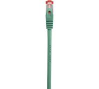 Renkforce RF-5503262 Cavo di rete RJ45, cavo patch Cat 6 S/FTP 10,00 m Verde con protezione del naso a riposo, contatti plug-in NEW