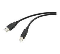 Renkforce RF-5720372 Cavo USB USB 2.0 Spina USB-A, Spina USB-B 20.00 m Nero Sch