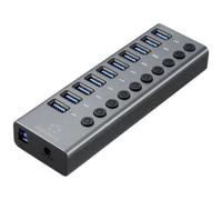 Renkforce RF-6027504 10 Porte Hub USB Commutabile singolarmente, Contenitore i