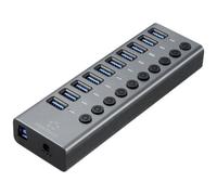 Renkforce RF-6027504 Hub USB 10 Porte USB-A USB 3.2 Gen2 10 GBit/s Commutabile