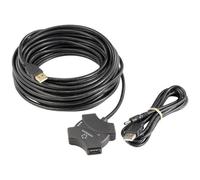 Renkforce RF-6270930 4 Porte Hub USB 2.0 Con ripetitore incorporato Nero