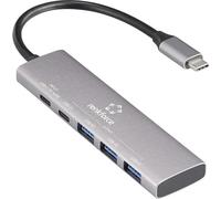 Renkforce RF-6676604 Hub USB 3+1 Porte USB-A, USB-C® USB 3.2 Gen1 5 GBit/s Con