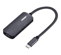 Renkforce RF-6700430 RF-USBHA-400 3 Porte Hub USB 3.0 con spina USB-C Nero