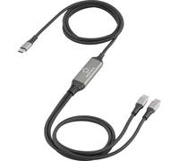Renkforce RF-6721084 Cavo di ricarica ad Y USB-C® USB 2.0 Spina USB-C® 1.50 m N