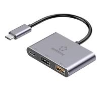 Renkforce RF-6735680 Hub USB 2+1 Porta USB-A, USB-C® USB 3.2 Gen2 10 GBit/s co