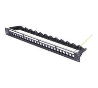 Renkforce RF-6804430 24 Porte Patchpanel di rete 483 mm (19) 1 U Nero senza con