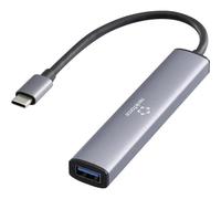 Renkforce RF-6855466 Hub USB 4 Porte USB-A USB 3.0 5 GBit/s con spina USB-C Gr