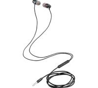 Renkforce RF-IE-JH01 Cuffie In Ear via cavo Nero Telecomando Telefono