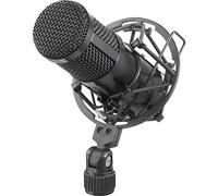 Renkforce RF-MIC-510 - Microfono USB con Custodia, con Ragno, con Protezione dal Vento, Cavo Incluso, Custodia per Microfono Inclusa