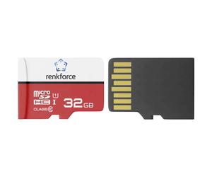 Renkforce RF-mSDHC-32GB Scheda microSD 32 GB Class 10, UHS-Class 1, UHS-I incl.