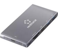 Renkforce RF-PCR-550 lettore di schede di memoria esterno/hub USB 3.2 Gen 1 (USB 3.0) HDMI USB-C grigio alluminio (RF-4599772)