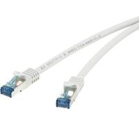 Renkforce RJ45 Network Connection Cavo Cat 6A S/FTP 15 M Grigio con protezione del naso a riposo, Renkforce efficiente di fiamm NEW