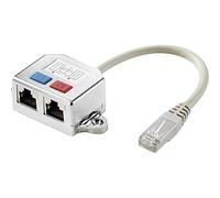 Renkforce RJ45 Rete Adattatore a T CAT 6 [2x Presa RJ45-1x Spina RJ45] 15.00 cm Metallo
